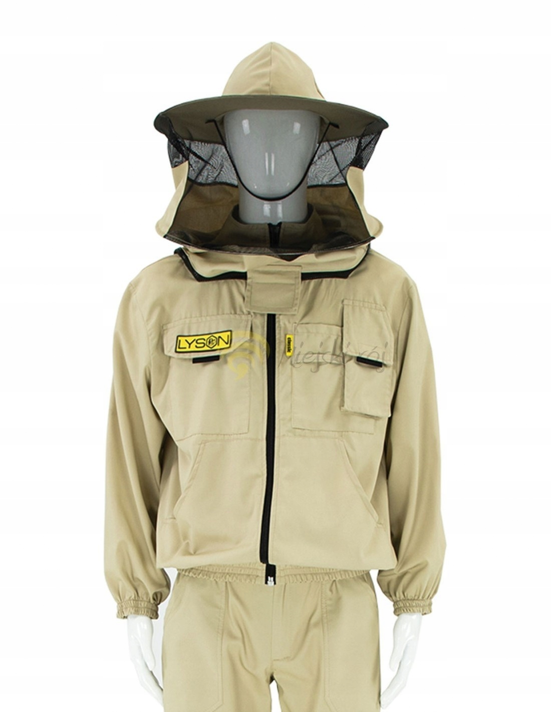 Včelárska mikina s klobúkom Bluza S Zámkom Classic Łysoń veľkosť XL