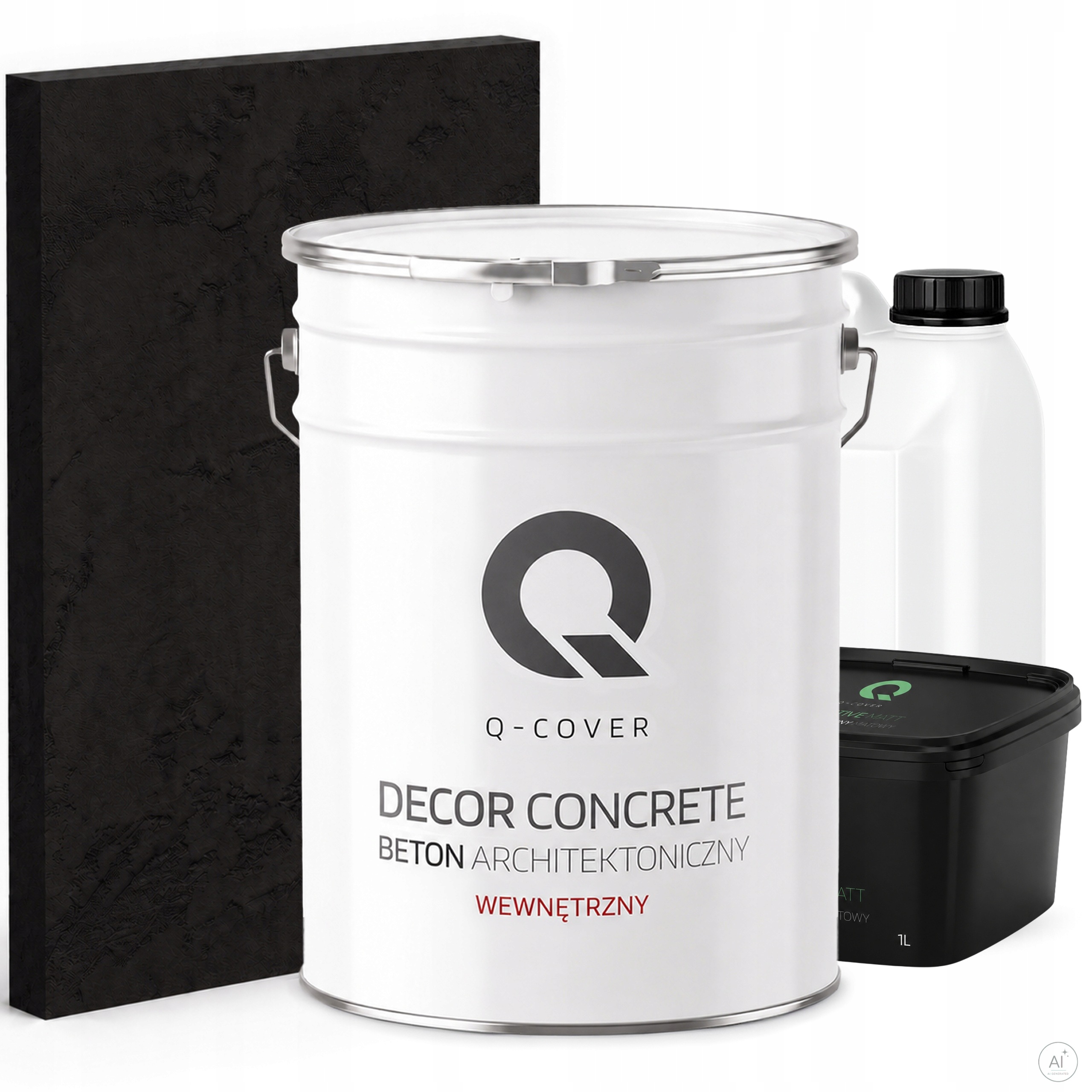 Vnitřní Architektonický Beton Set Černá Ral 9005 19kg Komplet 10m2