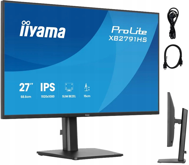 Monitor iiyama ProLite XB2791HS-B1 27" Ips Led (hdmi, Dp) 1ms 120Hz