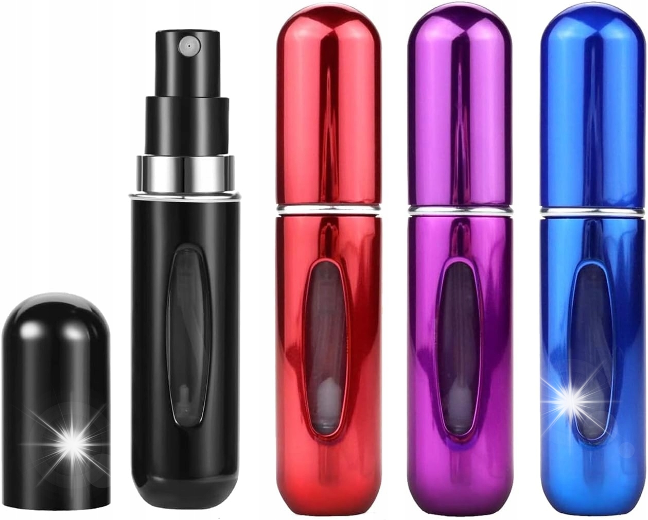Mini Rozprašovače Parfémů Cestovní Rozprašovače 5 ML 4 Kusy Hliník Vysoký
