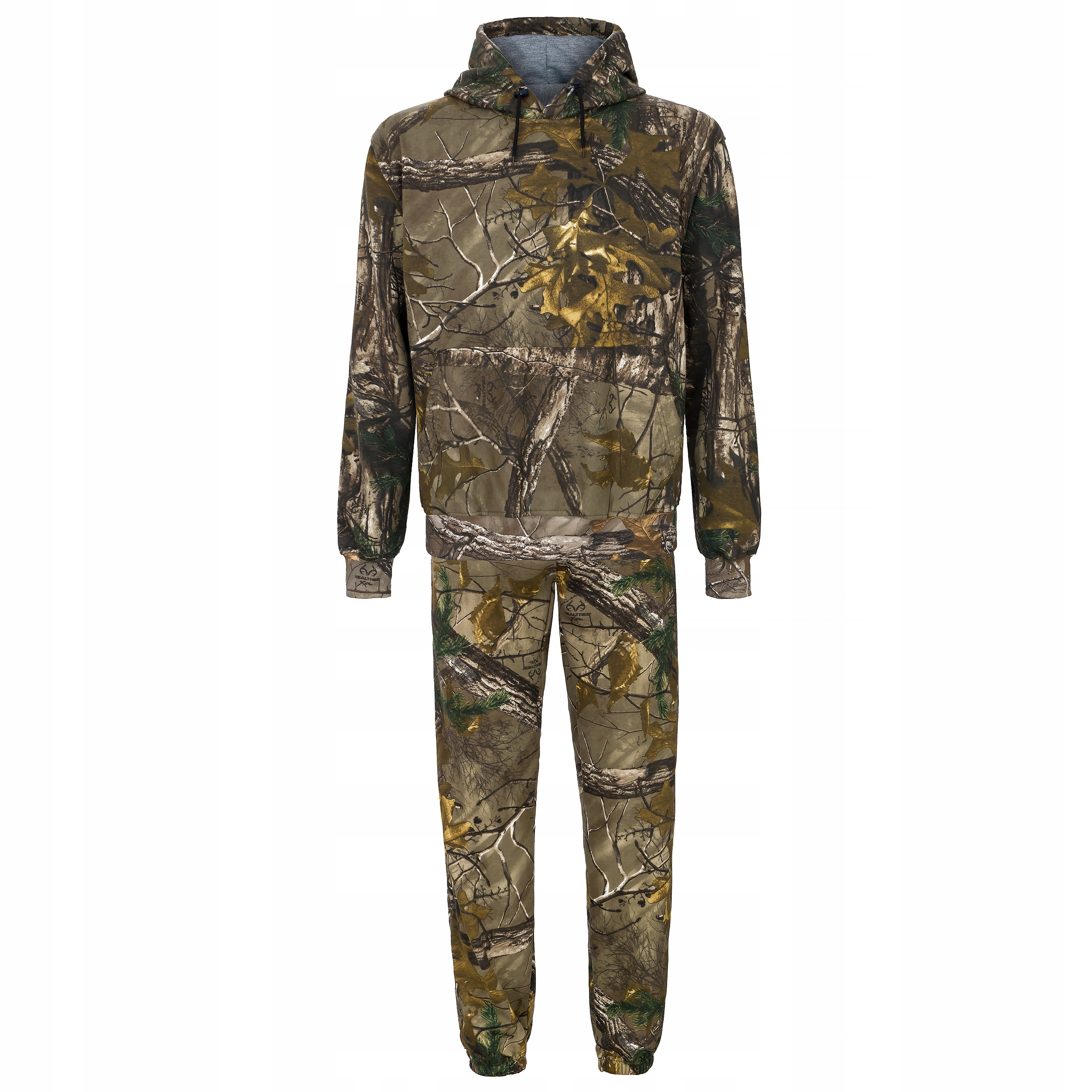 Myśliwski dres kamuflaż las,nierozp.,bawełna3XL