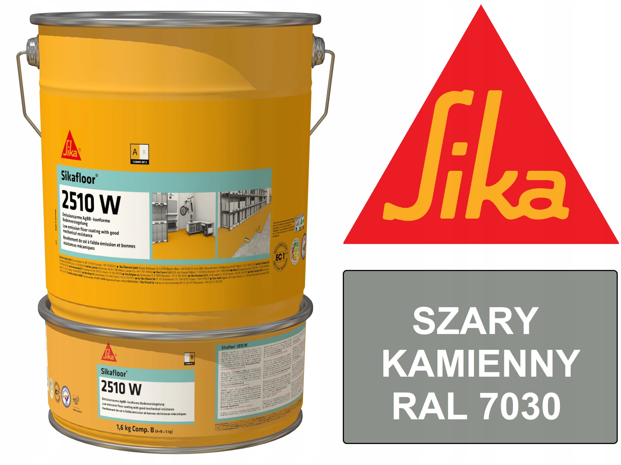Sika Sikafloor 2510W 5kg Szara 7030 Żywica epoksydowa do Posadzki Betonowej