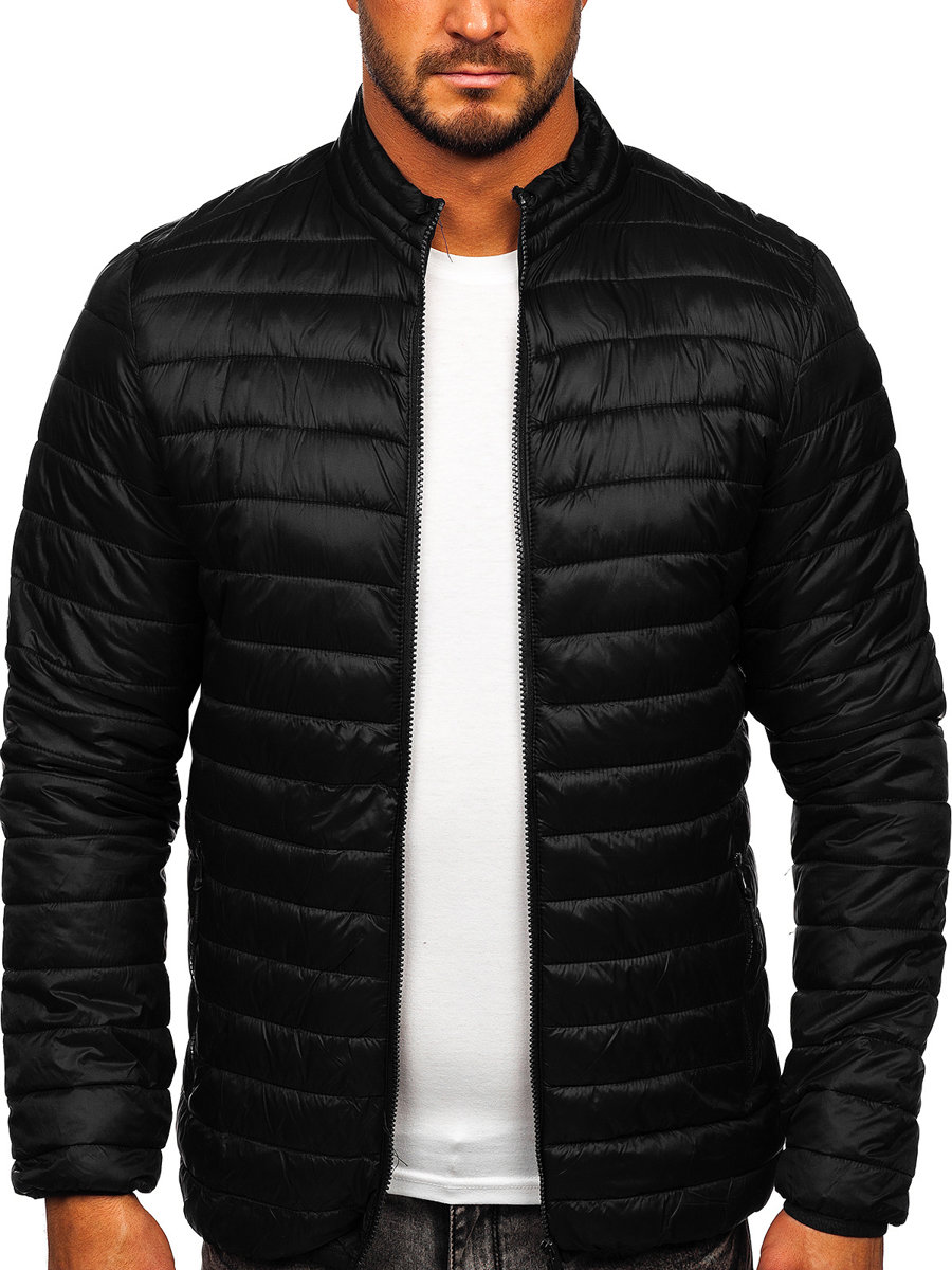 

Kurtka Przejściowa Pikowana Czarna LY33 Denley_l