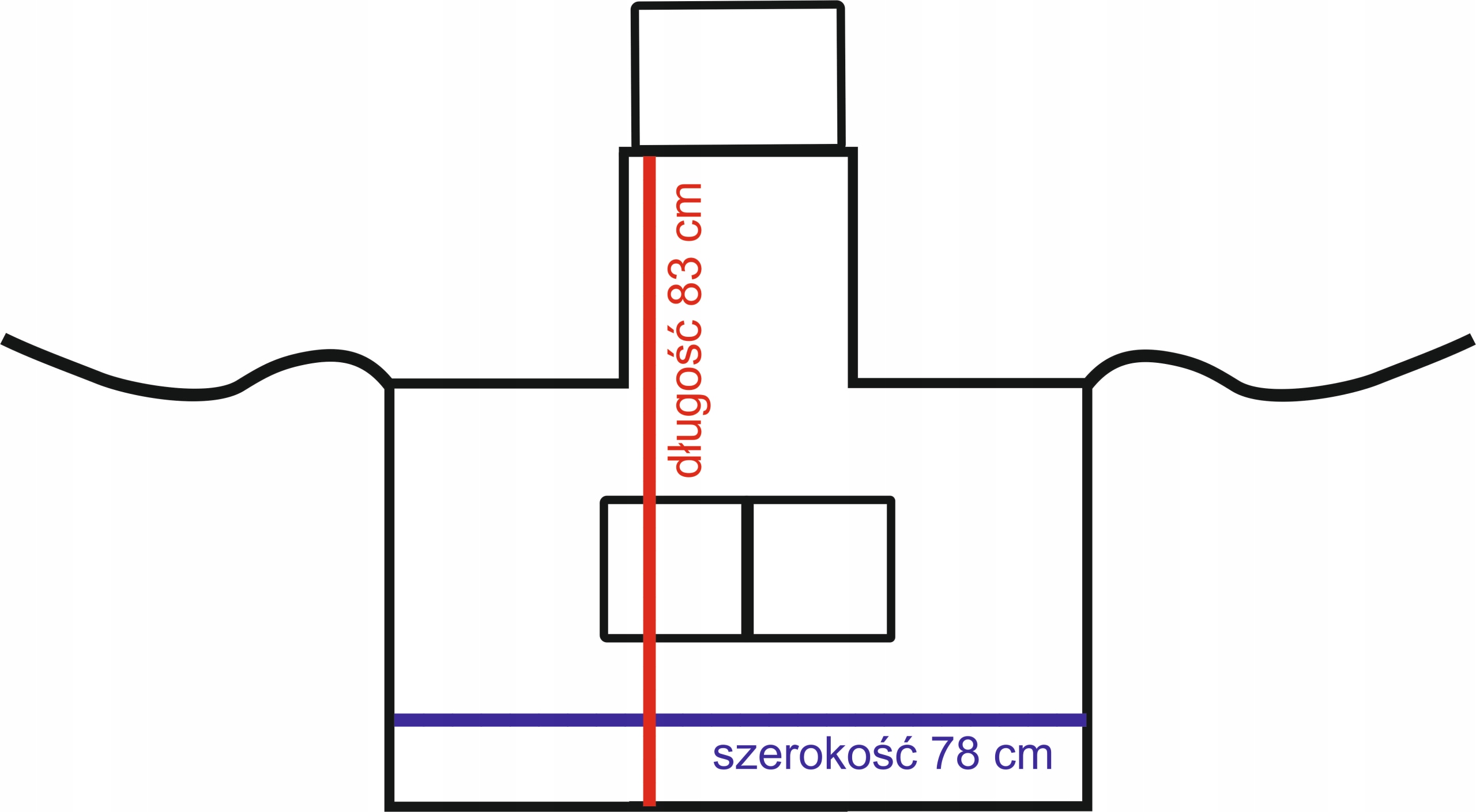 Fartuch gastronomiczny z własnym nadrukiem LOGO Marka bez marki