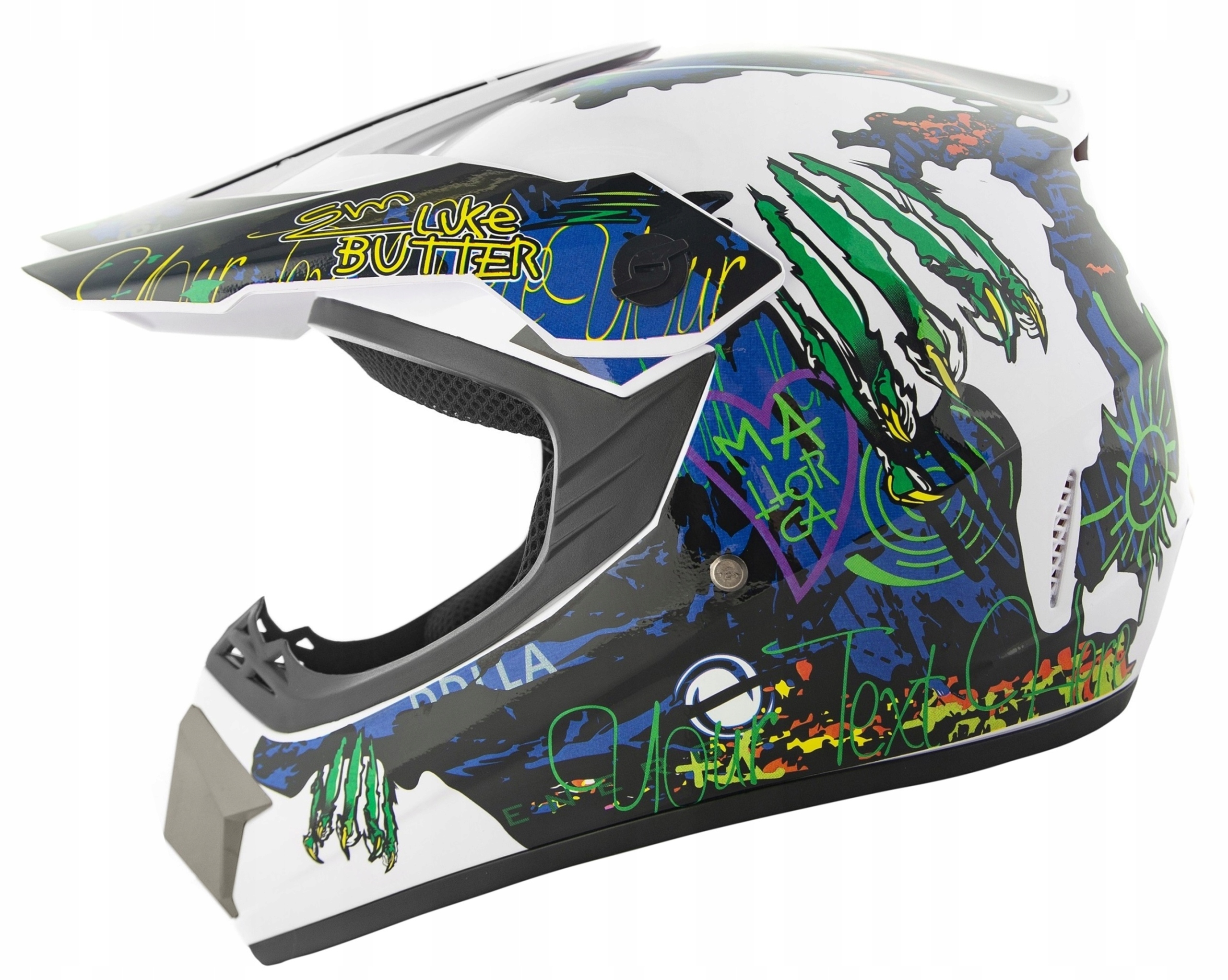 KASK CROSS LEKKI NA ENDURO QUAD ATV CROSS BMX XS