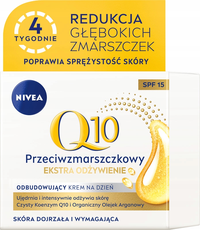 

Krem z filtrem SPF15 Nivea Q10 cera dojrzała