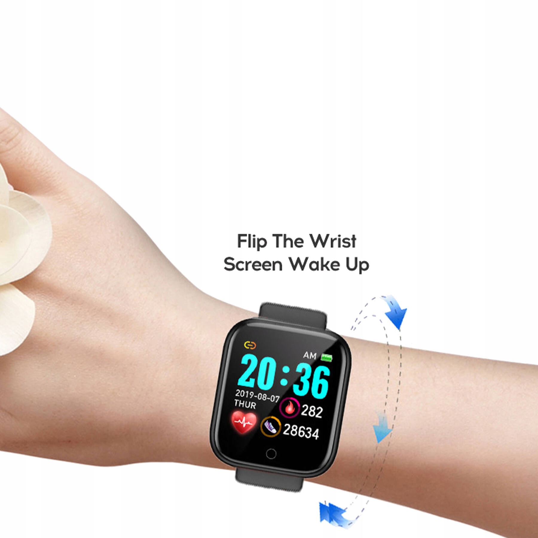 SMARTWATCH DAMSKI ZEGAREK SPORTOWY SMART WATCH TRYBY PRACY Lokalizator GPS tak