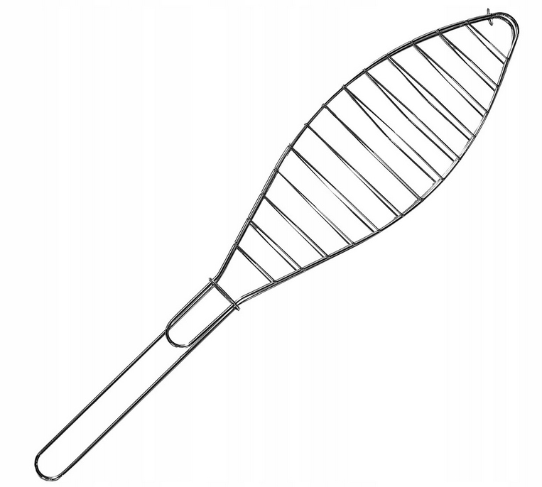 RUSZT PODWÓJNY DO RYB NA RYBĘ Z GRILLA OGNISKA