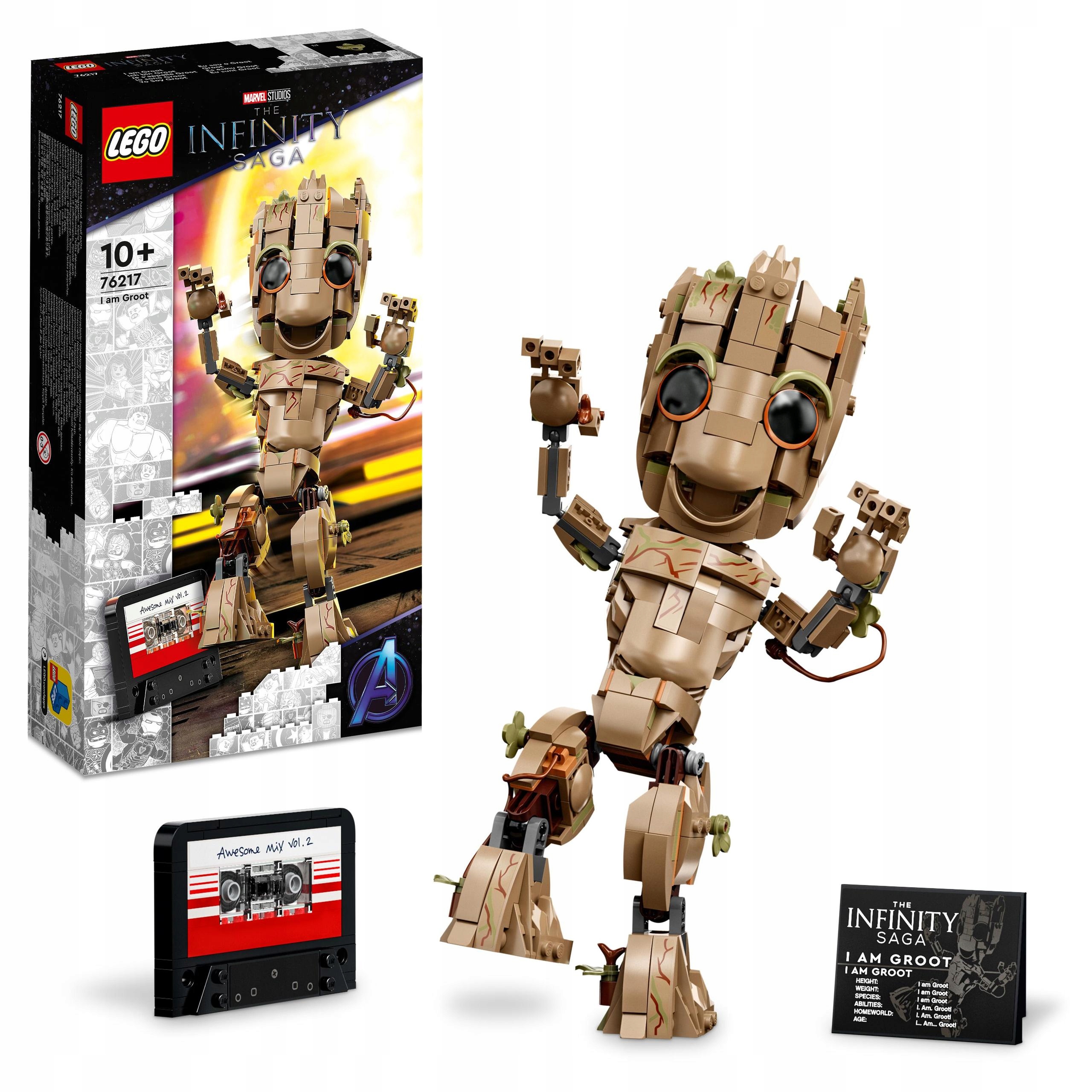 Lego Marvel Já Jsem Groot Disney Stavebnice Dárek Stavebnice Děti 76217