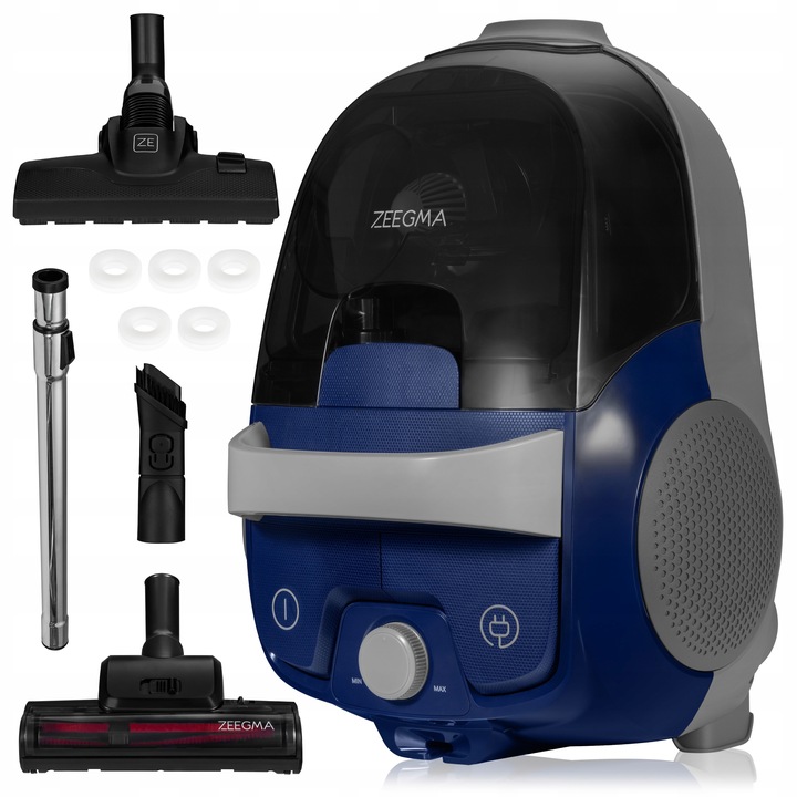 Cichy Odkurzacz Bezworkowy 21000PA Hepa Dla Alergików Turboszczotka 2.2L