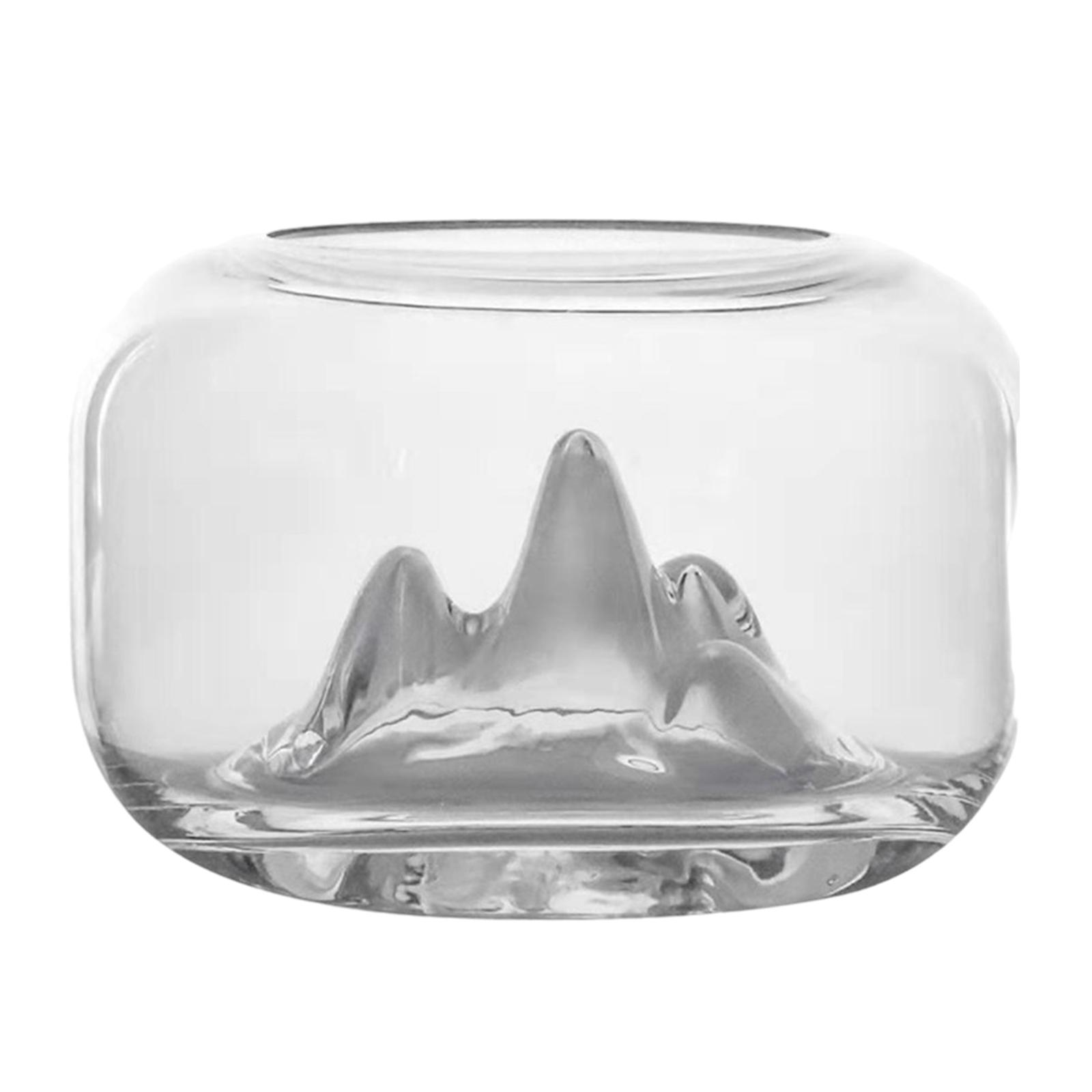 Mini Snow Mountain Fish Bowl Skleněná akvarijní nádrž Zlatá rybka