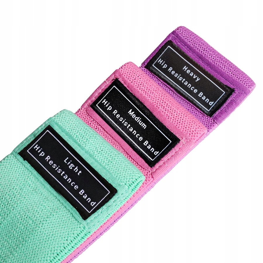 GUMY OPOROWE DO ĆWICZEŃ MATERIAŁOWE TAŚMY TRENINGOWE HIP BAND TAŚMA GUMA Długość 76 cm