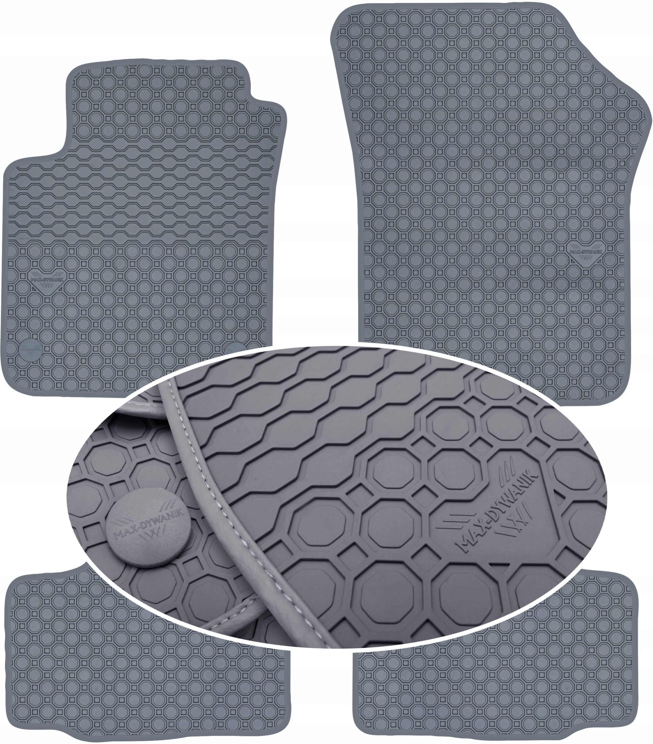 Seat Mii 2011-2019 Šedé podlahové rohože