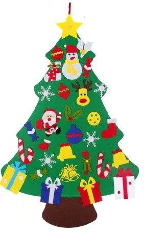 

Choinka Filcowa Kreatywna Dla Dzieci Ozdoby Duża