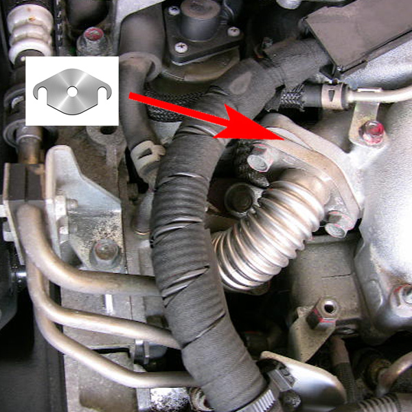 606 Zaślepka EGR Renault Saab Opel V6 TDCI Dci Numer katalogowy części AT-EGR-606/B