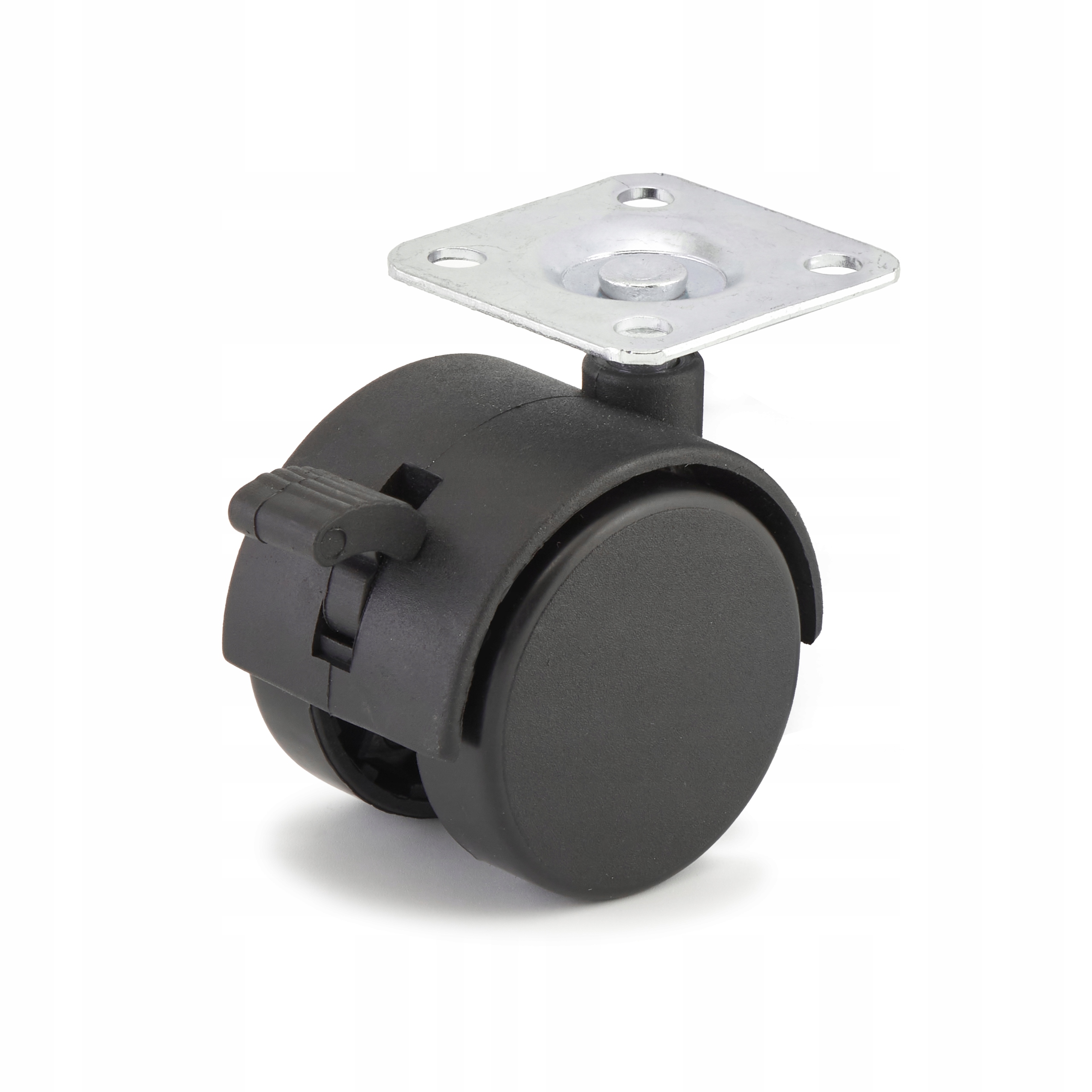 KÓŁKO KOŁO MEBLOWE OBROTOWE FI 40 MM Z HAMULCEM