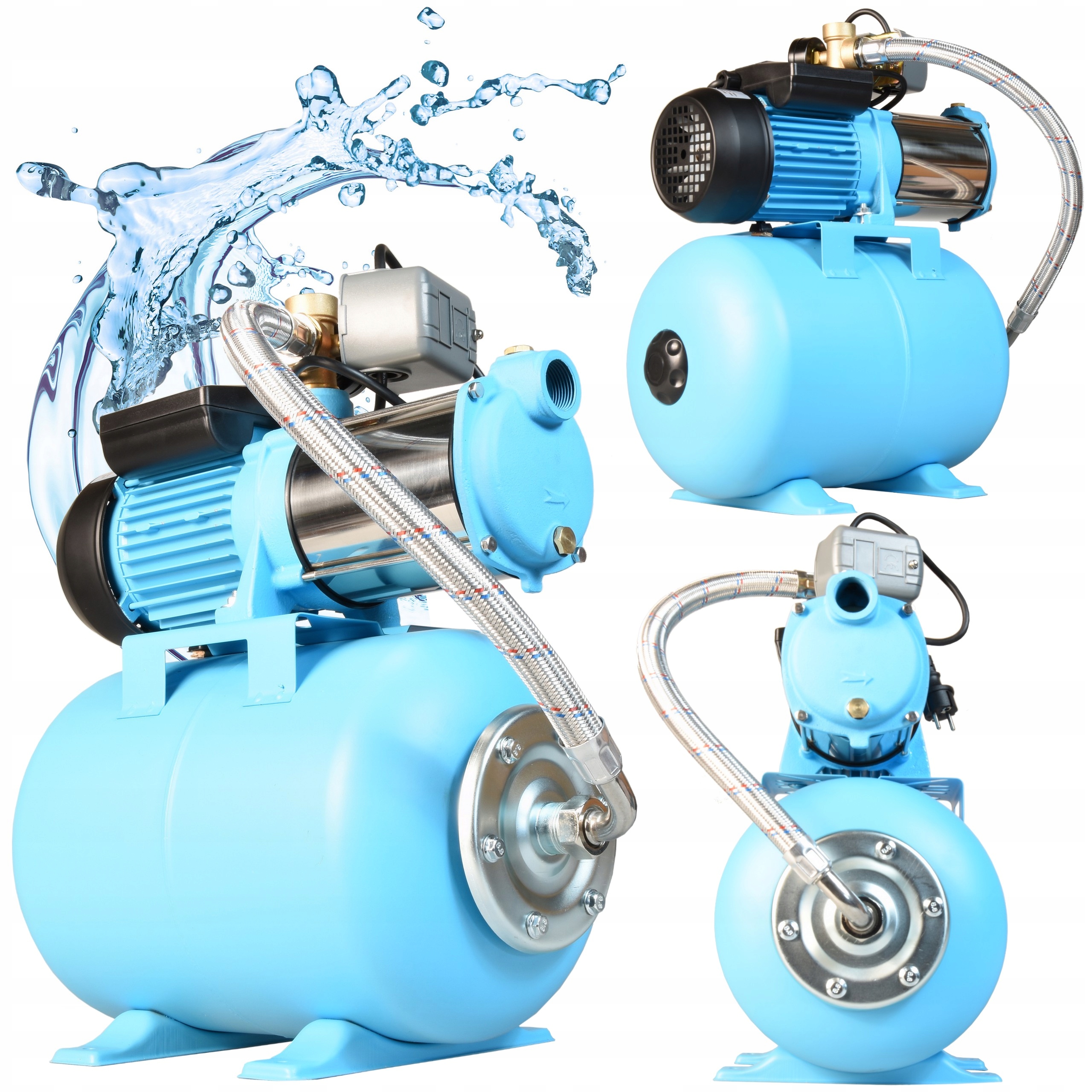 Hydrofor Na Vodu 24L Čerpadlo Max-h Hydroforový set 5520 l/h 1300 W Výkonný