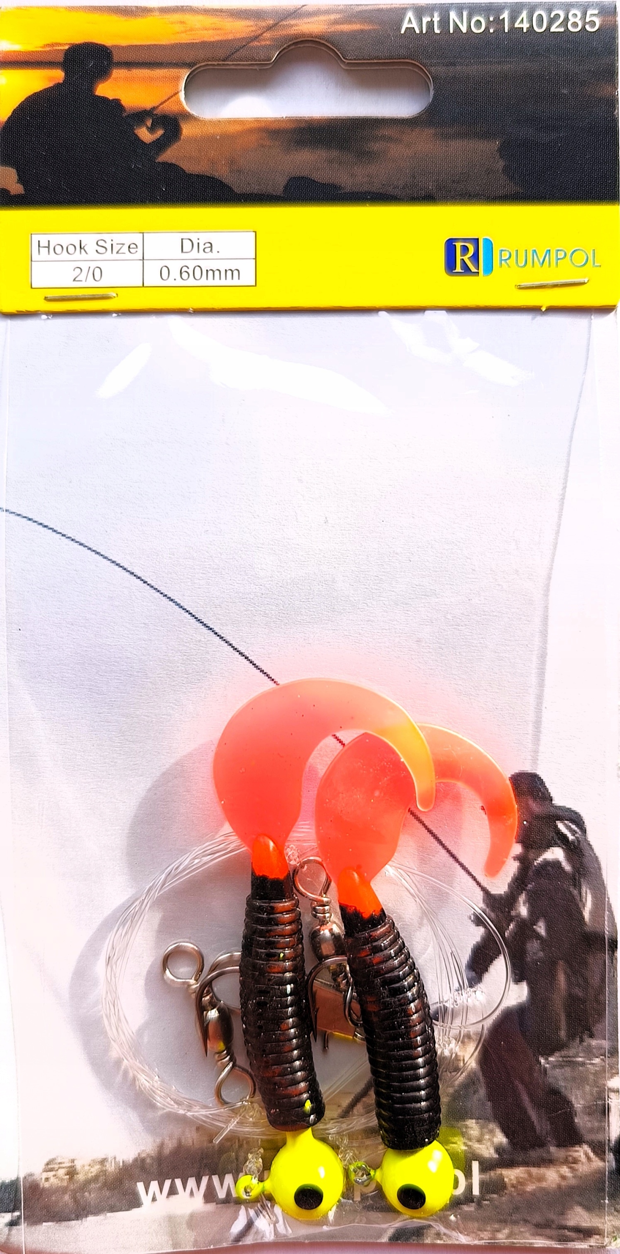 PRZYWIESZKA DORSZOWA 2/0 - 7 cm Japan Red / Black - 2 troki