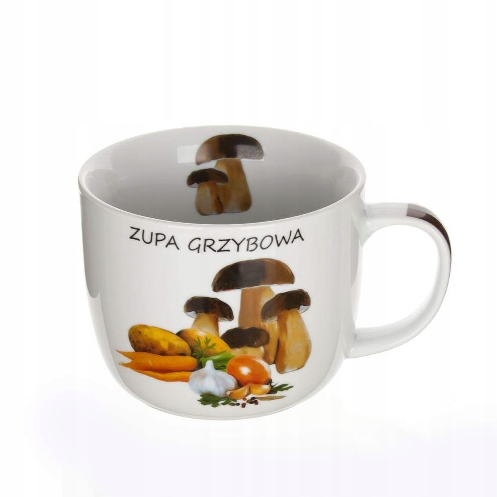 

Kubek na zupę z napisem Grzybowa, 730ml