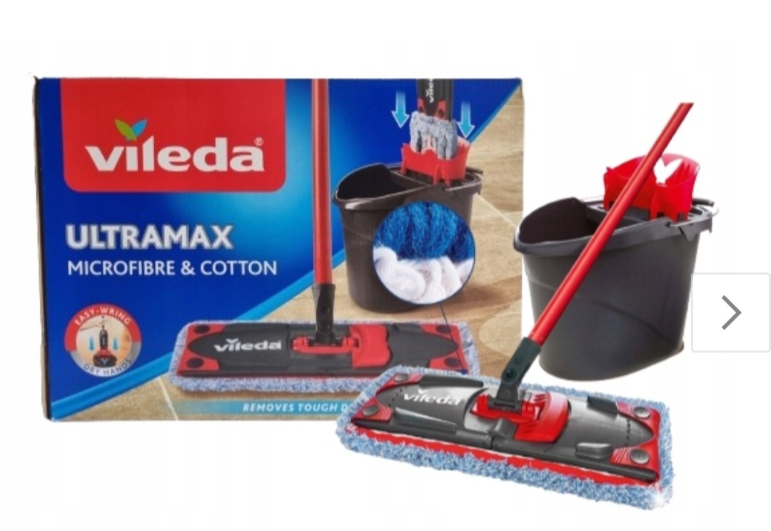 Wiadro i mop płaski Vileda Ultramax Microfibre Cotton