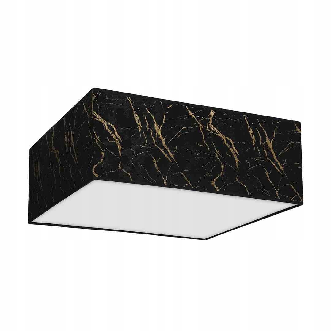 Stropná lampa Senso Black/Gold štvorcová 3xE27