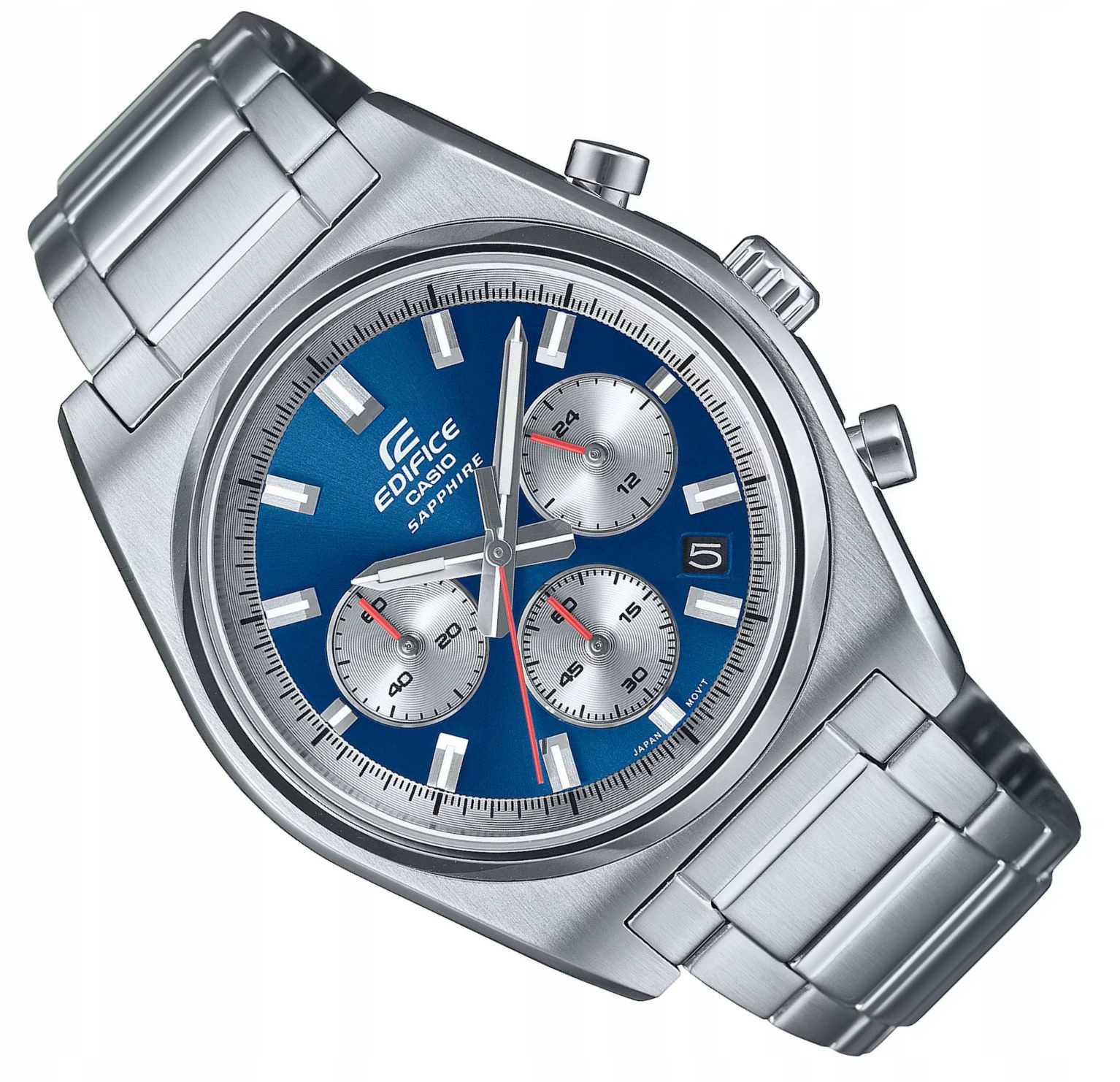 Modré Vodotěsné Hodinky Casio Edifice Chronograf EFB-730D Safírové