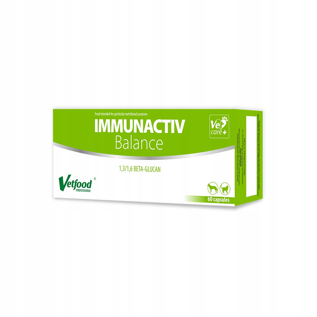 Levně Immunactiv Balance podpora imunity zvířat 60 kapslí Vetfood