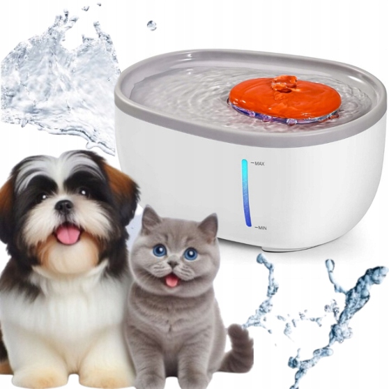 Levně Fontána avokádová automatická napáječka velká 2 l Led tichá filtr pro psa