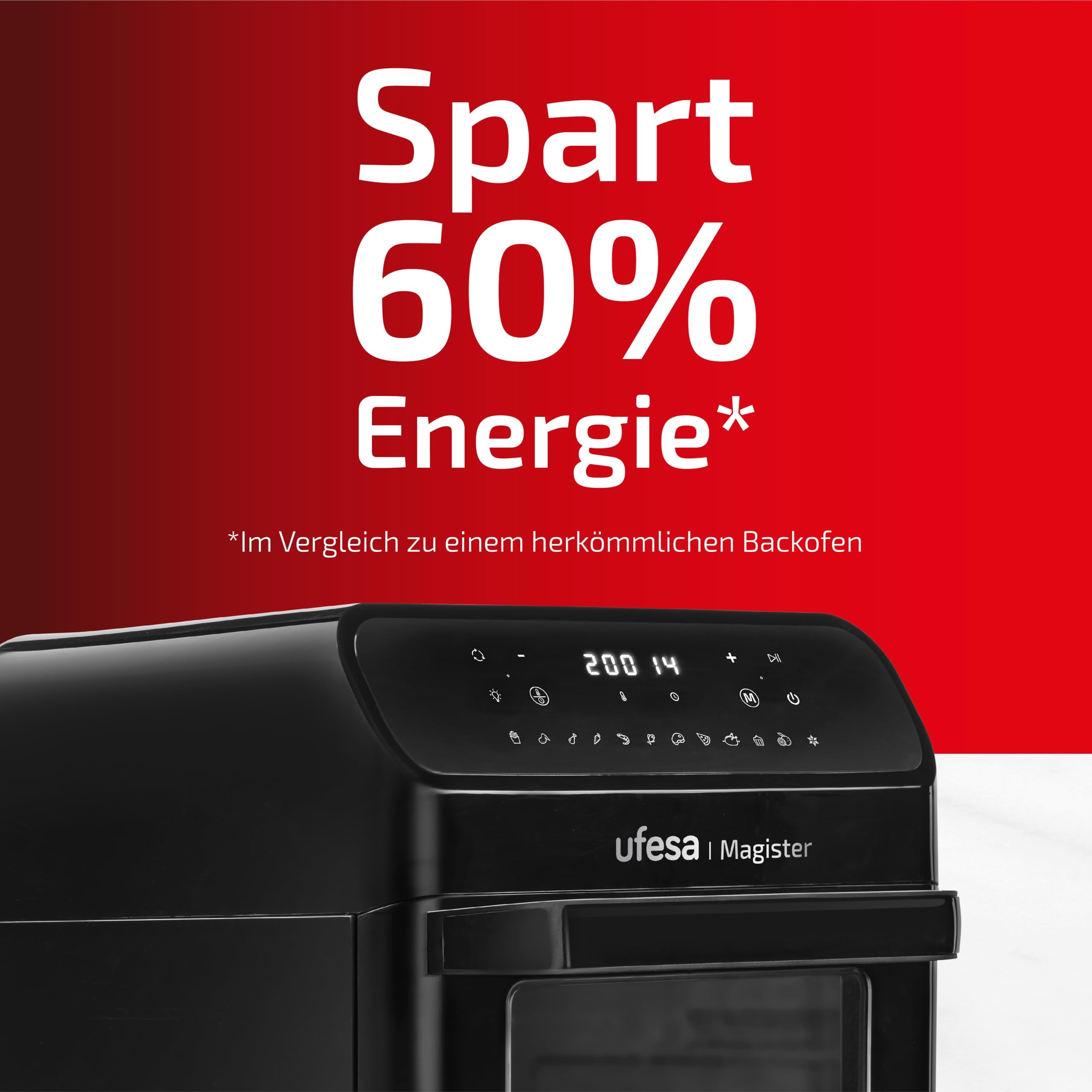 UFESA Magister Frytkownica Beztłuszczowa XXL 12L 200C 1850W Czarna — miniatura 3