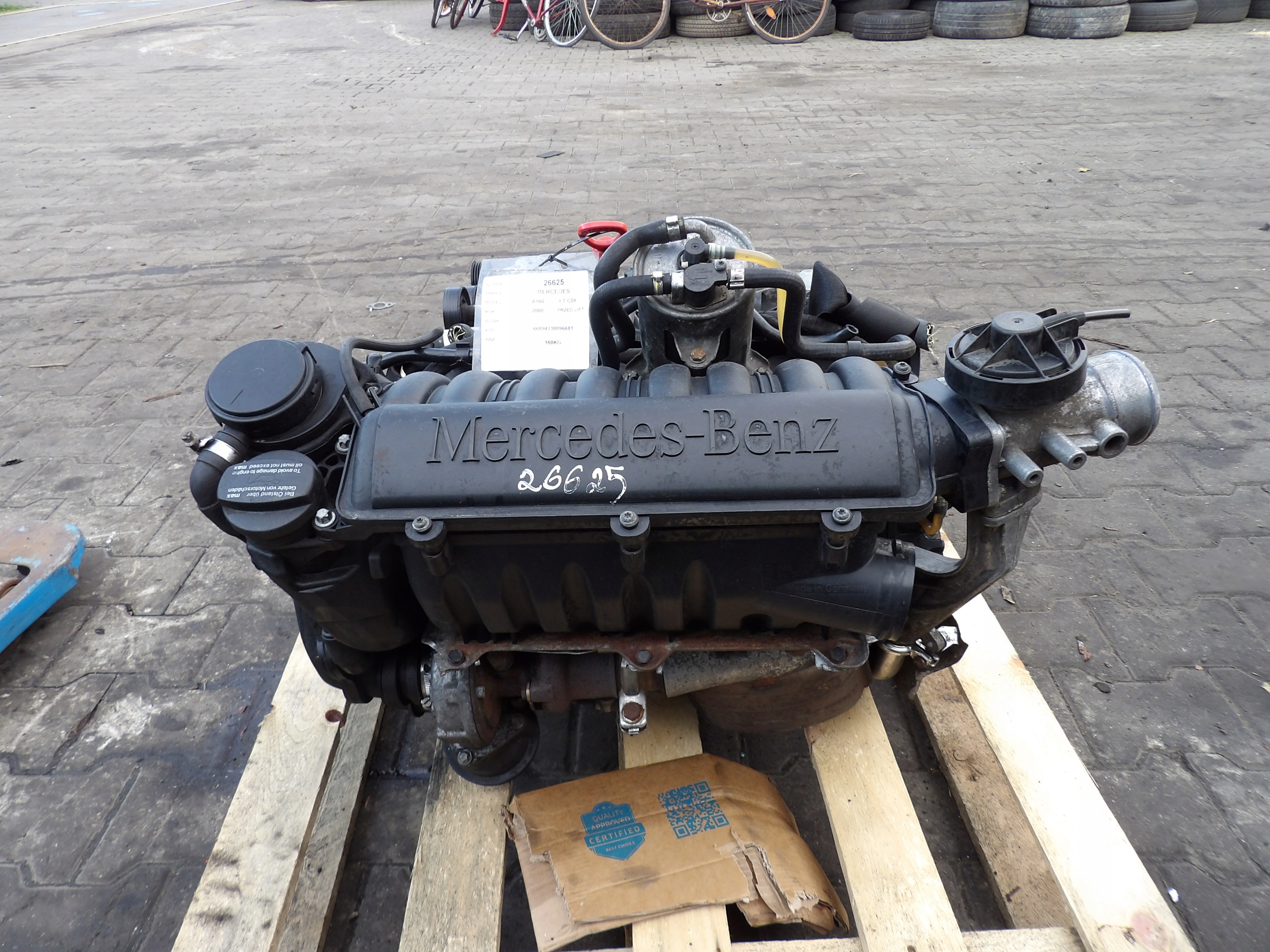 Mercedes A160 1,7CDI engine complete 668941 30096681