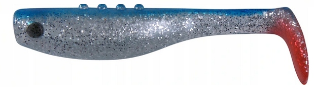 Dragon Ripper Bandit 7,5cm red tail Clear/blue 4szt.