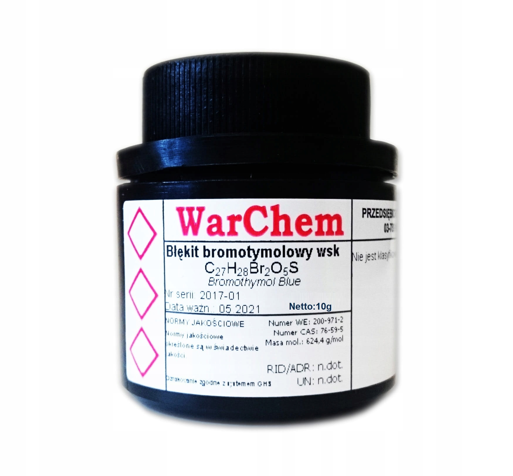 

Błękit Bromotymolowy wskaźnik 10g Warchem