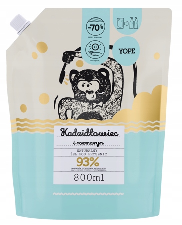 

Yope Żel pod prysznic Kadzidłowiec 800ml - zapas