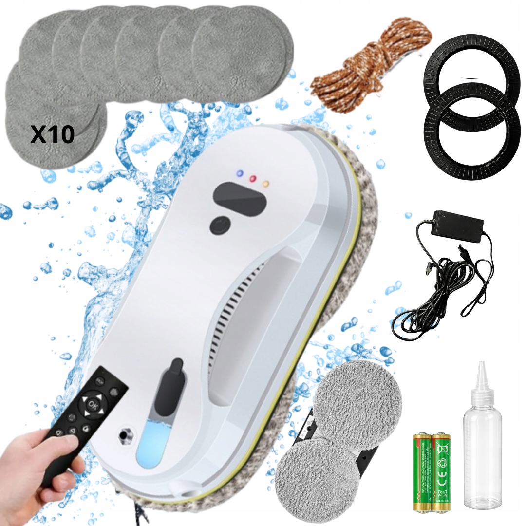 Robot do czyszczenia: okien, luster, szklanych drzwi, płytek