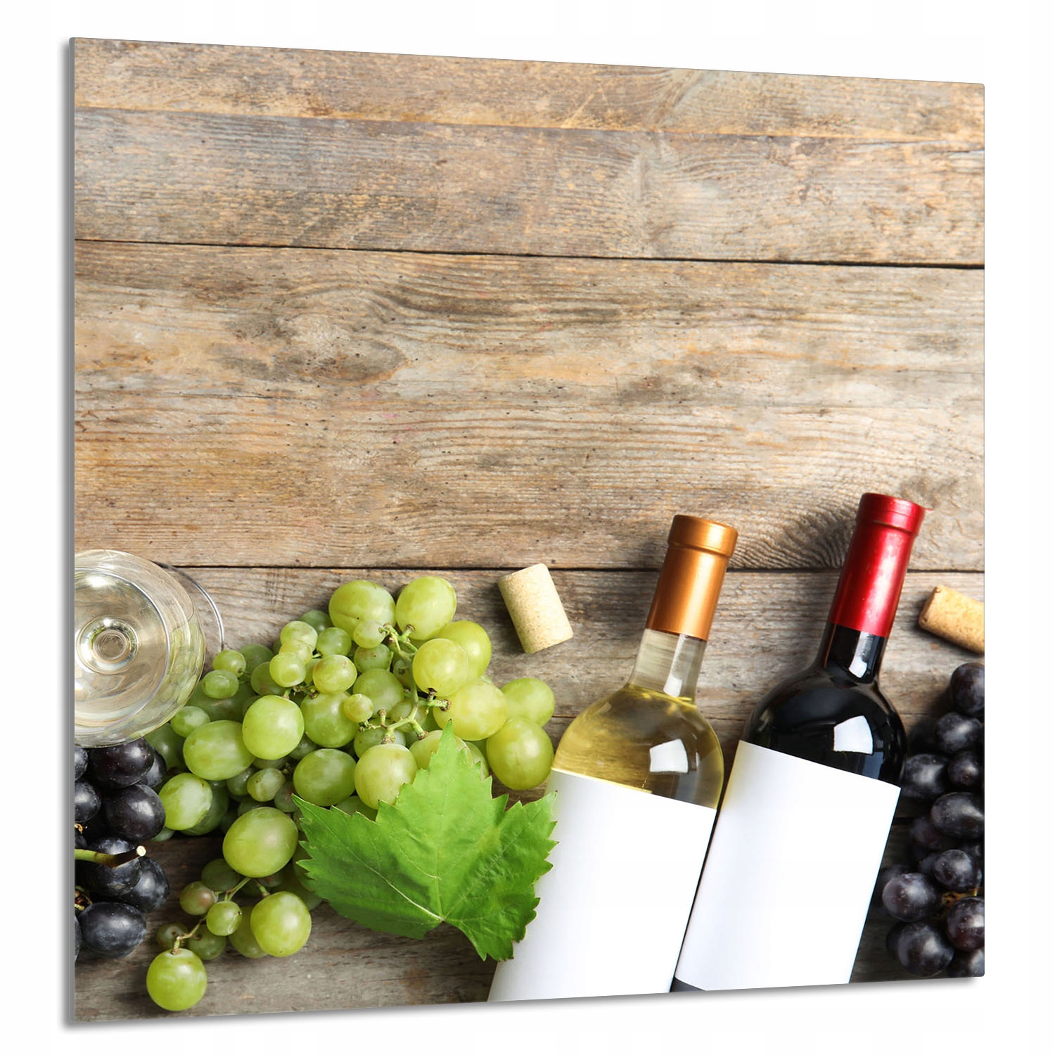 Skleněný Panel Do Kuchyně 60x65 Dřevo Tvrzené Sklo