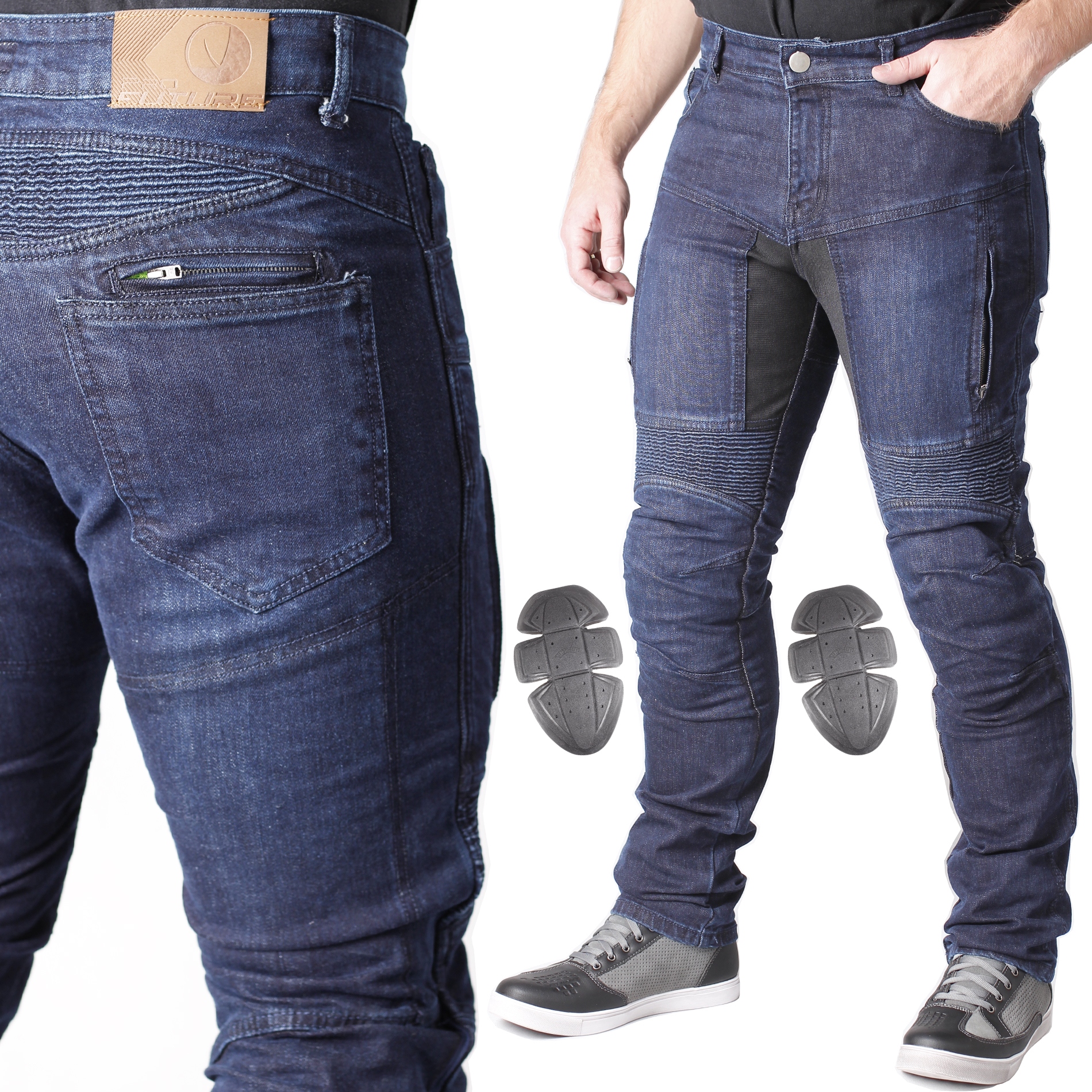 

Jeansy Motocyklowe solidn spodnie dżinsy Husar 3XL