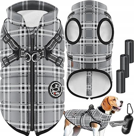 Levně Bunda Lovpet odstíny šedé M