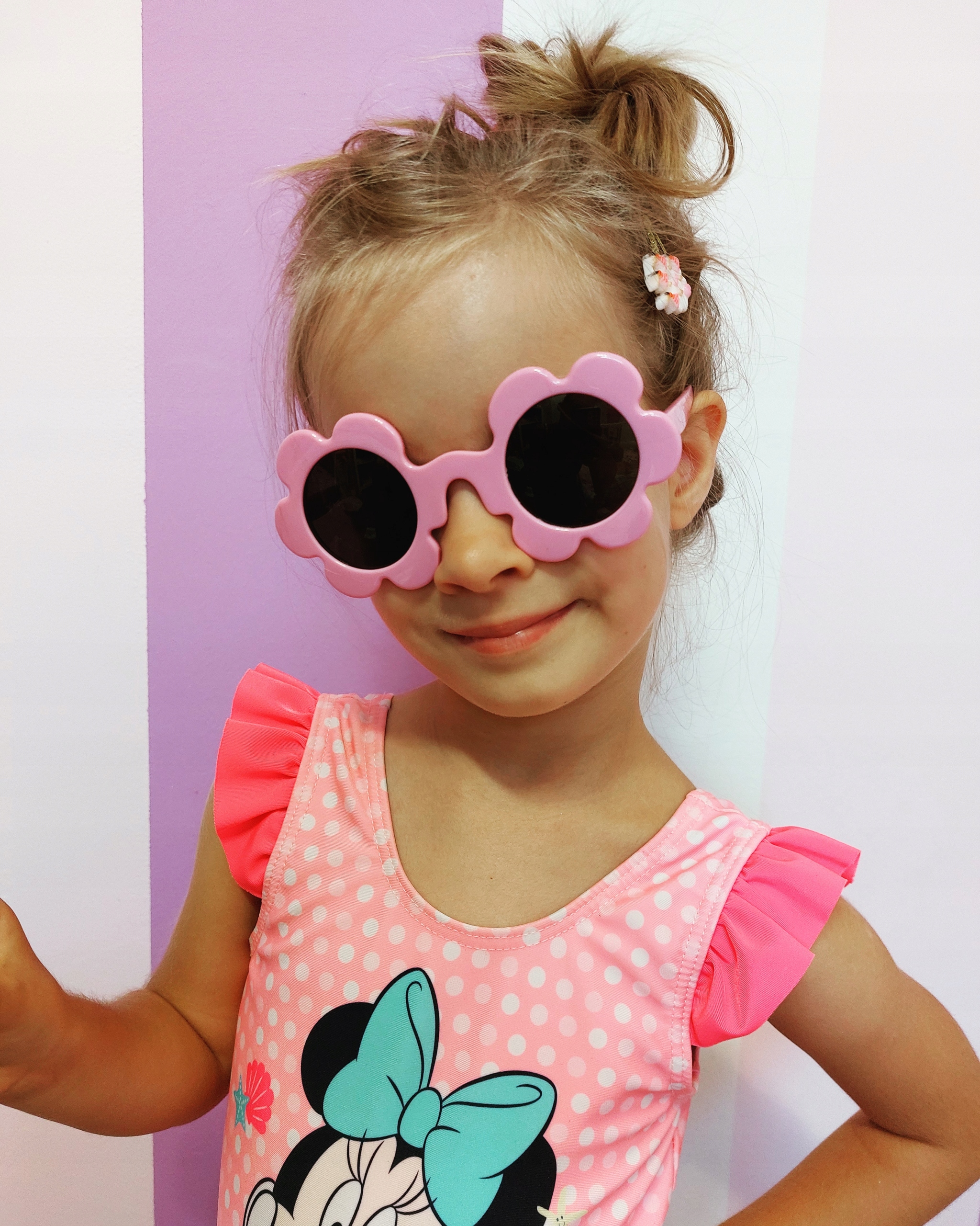 OKULARY PRZECIWSŁONECZNE DZIECIĘCE KWIATKI Z POLARYZACJĄ I FILTREM UV400 Marka Theblogshop