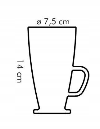 SZKLANKI KUBKI DO KAWY LATTE 300ml TESCOMA 6 szt Marka Tescoma
