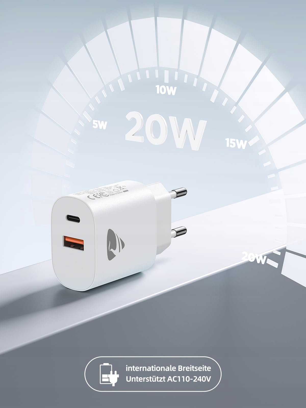 AIONEUS 20W USB C Charger for iPhone iPad Samsung Fast Charging — miniatura 3