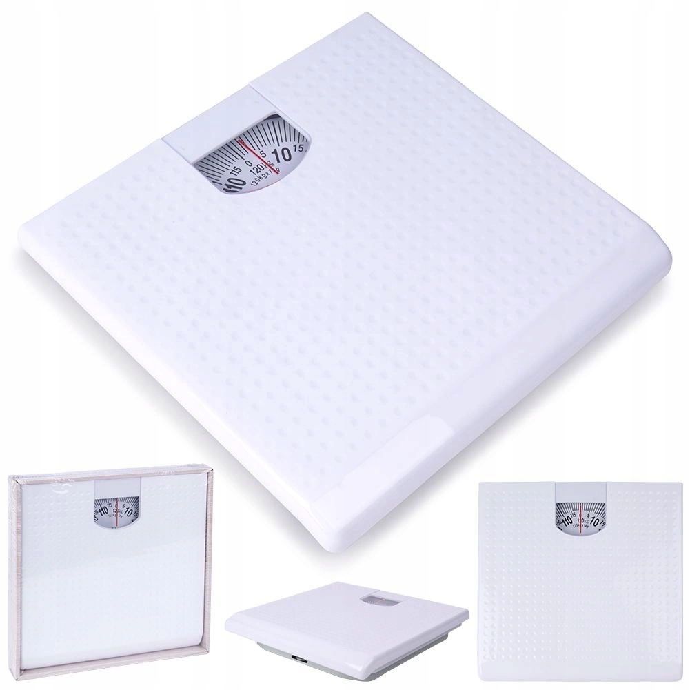 Mechaniczna Waga Łazienkowa Do 120KG Biała Orion