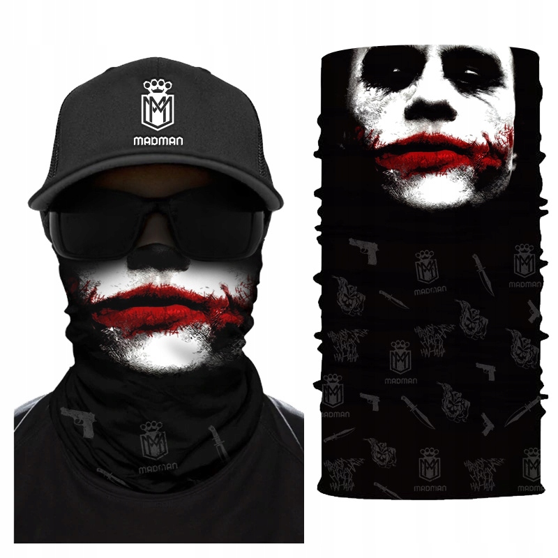 Kominiarka Chusta Komin na twarz Bandana WZORY