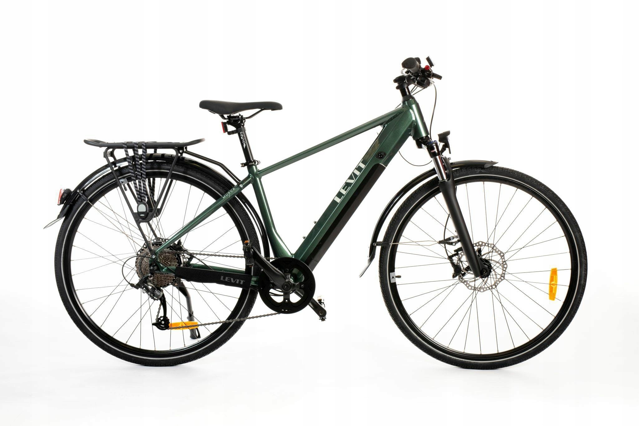 Rower Elektryczny Trekingowy Levit Musca Hd 630 Wh over green 19 "