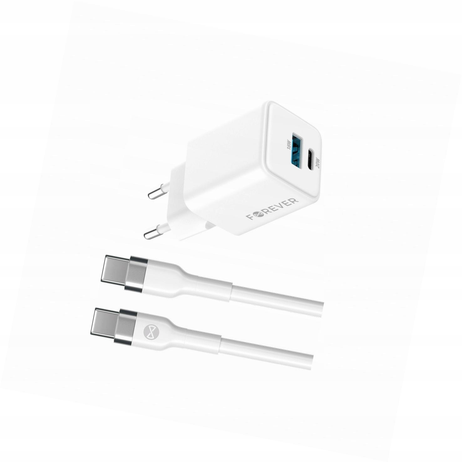 Szybka ładowarka GaN 20W 2 wejścia długim z kablem 2m do Google Pixel 9