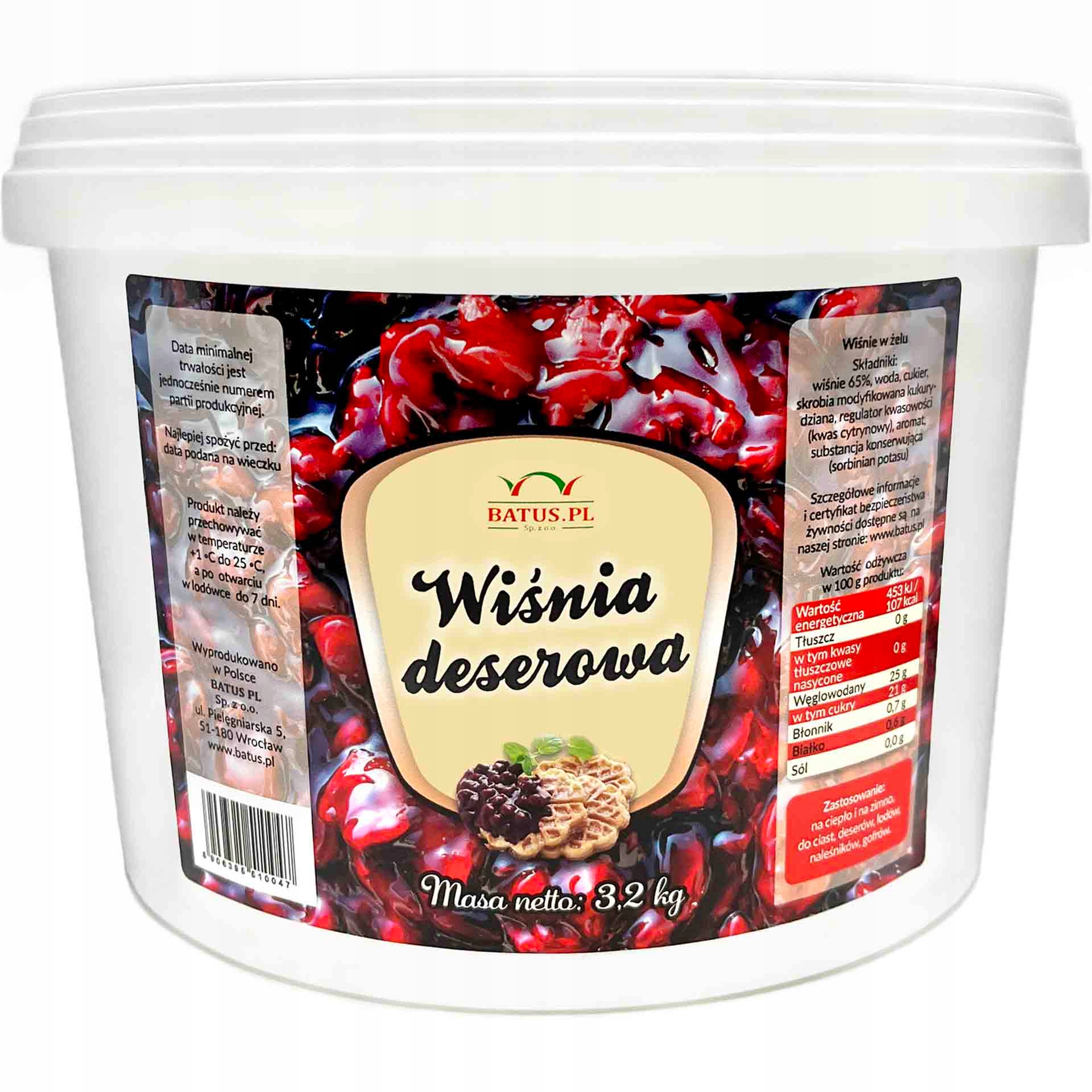 Wiśnie deserowe 3,2 kg