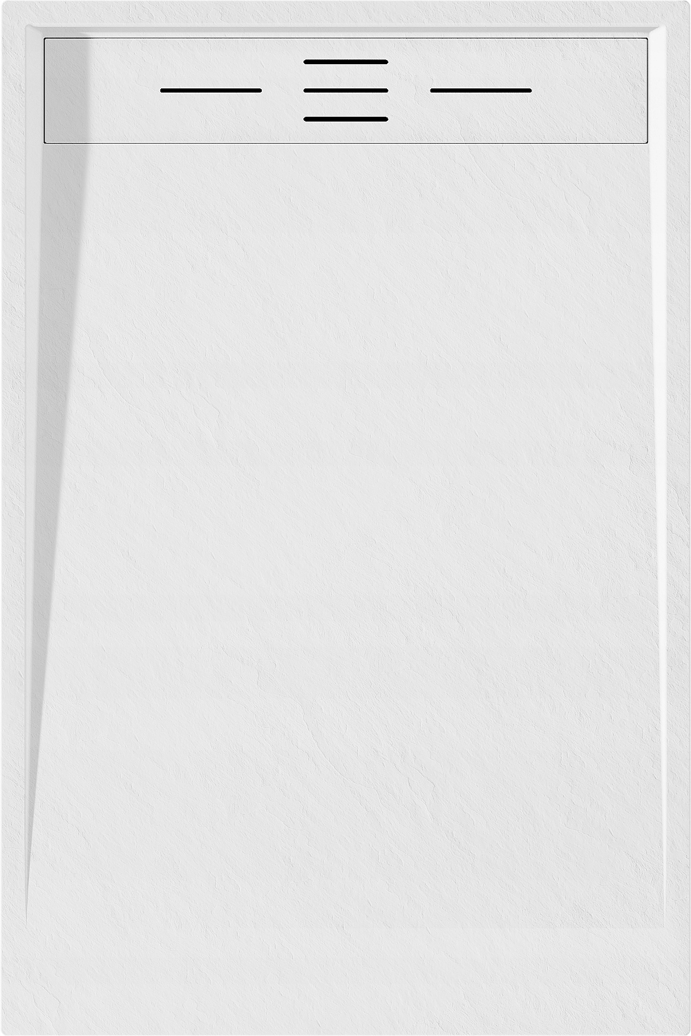 MEXEN AMON BRODZIK PROSTOKĄTNY SMC STRUKTURA KAMIENIA 130 x 70 CM BIAŁY Linia Amon