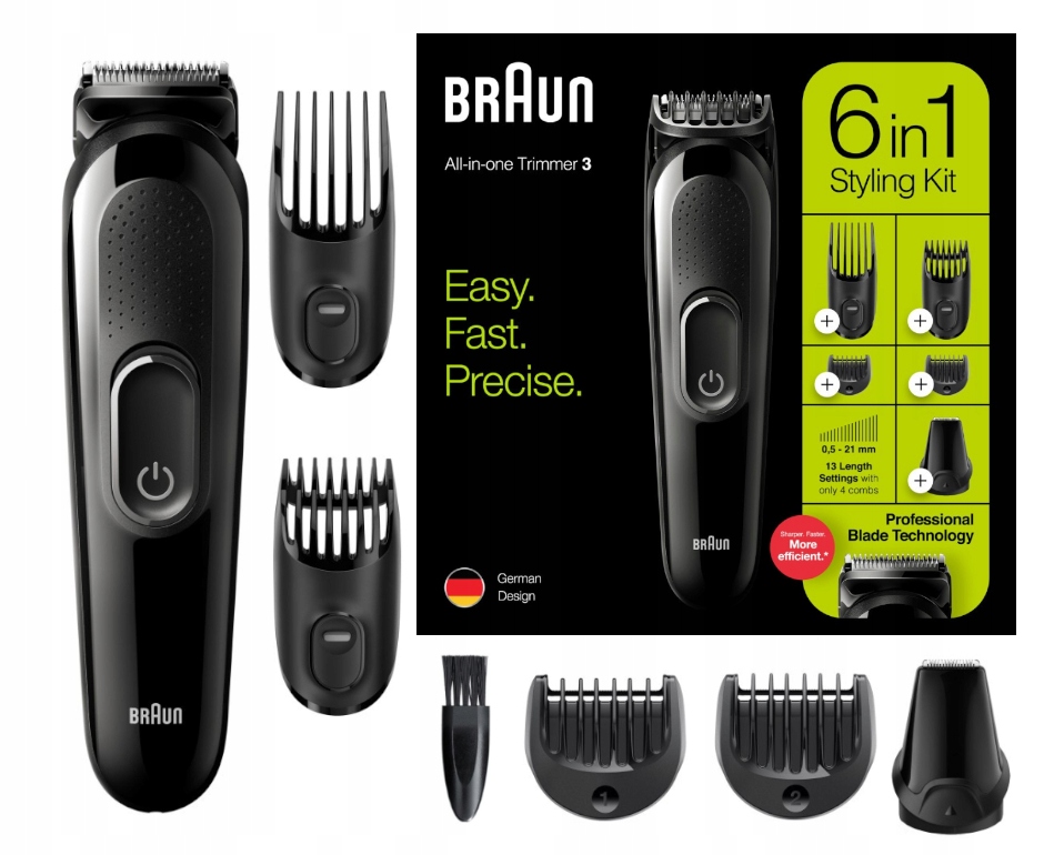 

Maszynka Do Włosów Braun Mgk 3225 6w1 Trymer Brody