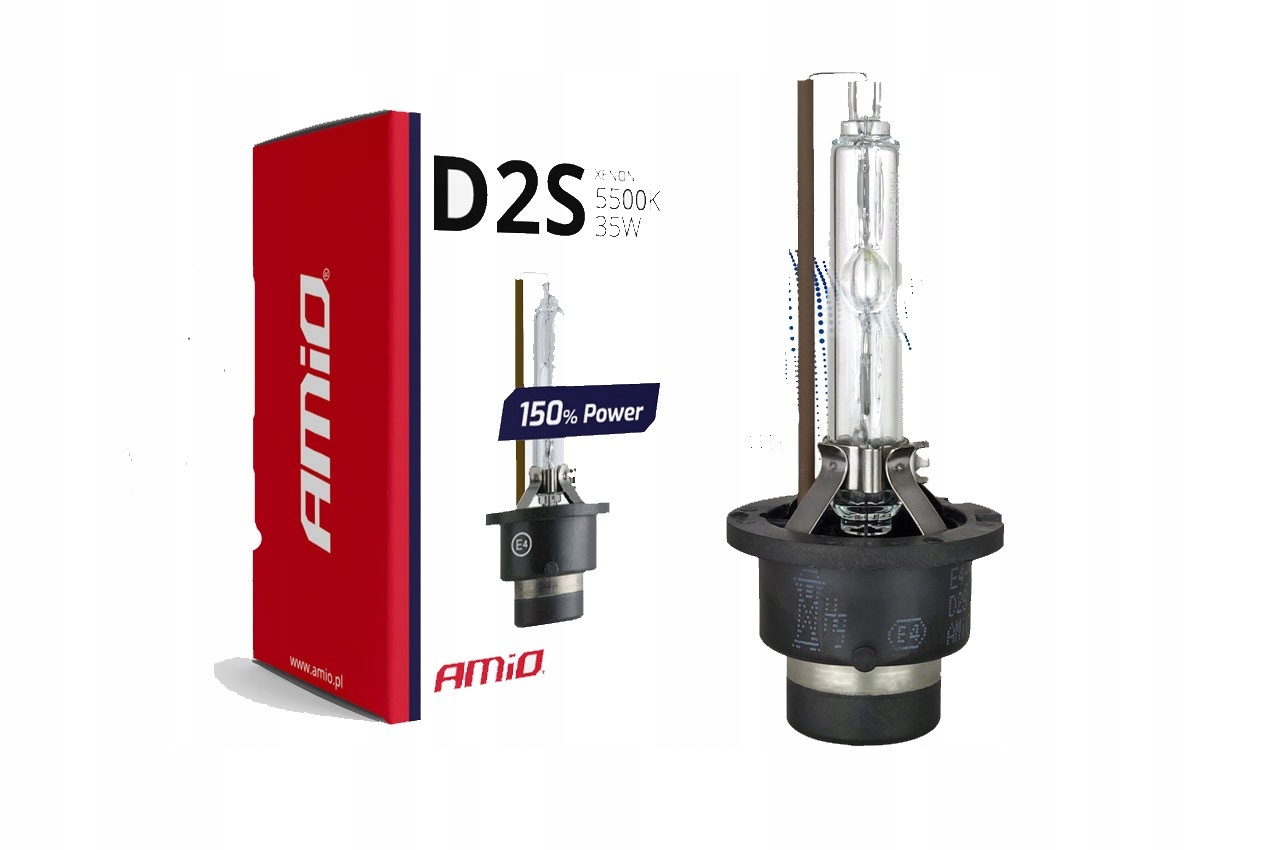 

Żarnik Xenon Amio Hid D2S 5500K +150% Power
