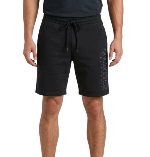 Kraťasy krátké Abercrombie Hollister L teplákové šortky černé