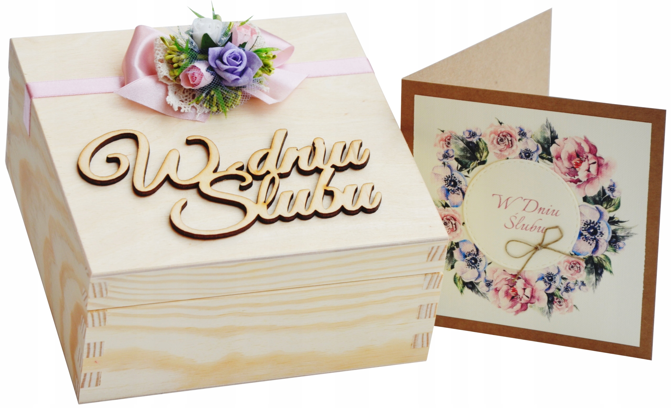 

na Ślub Szkatułka na Pieniądze Pamiątka